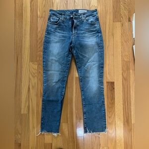AG Mari high-rise straight denim